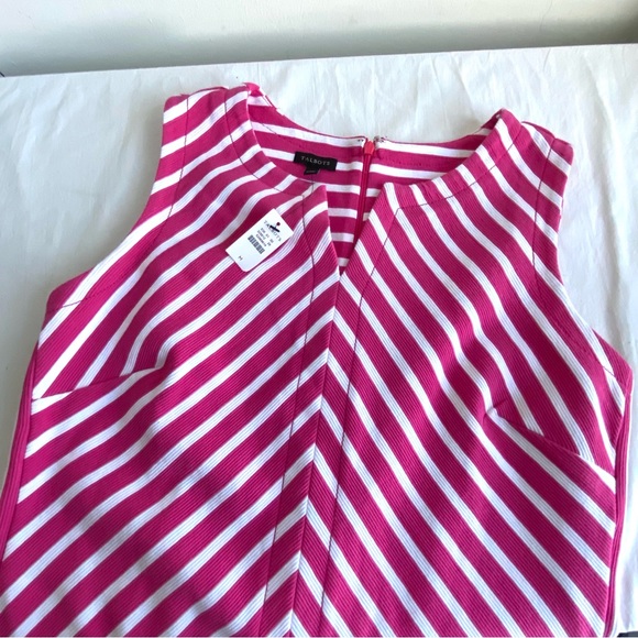 Talbots Chevron Stripe Sheath Sleeveless Dress - Picture 6 of 9
